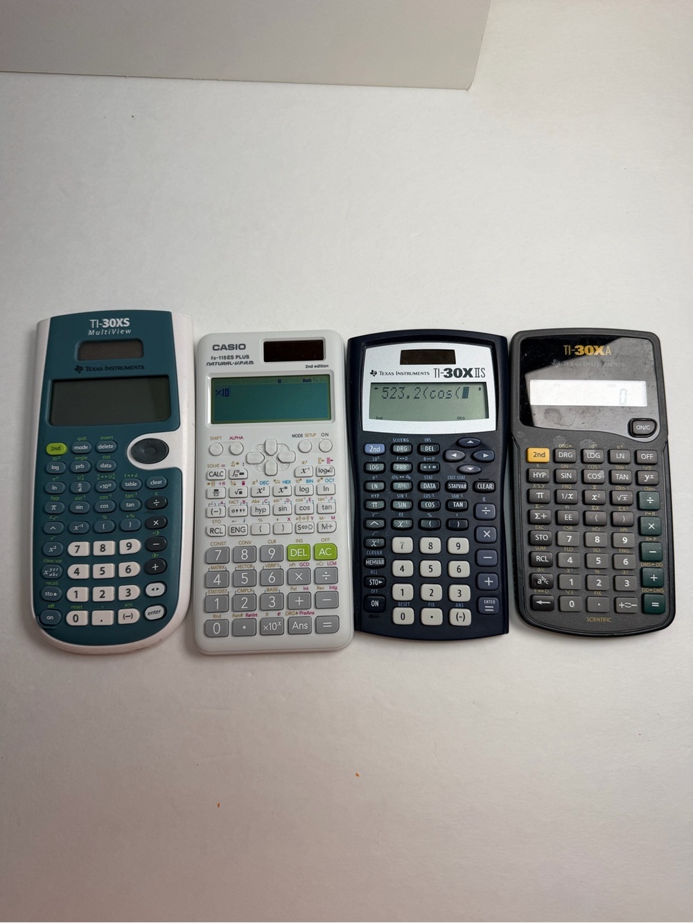 Texa’s Scientific Calculator Lot - Mixed Colors (4pcs)